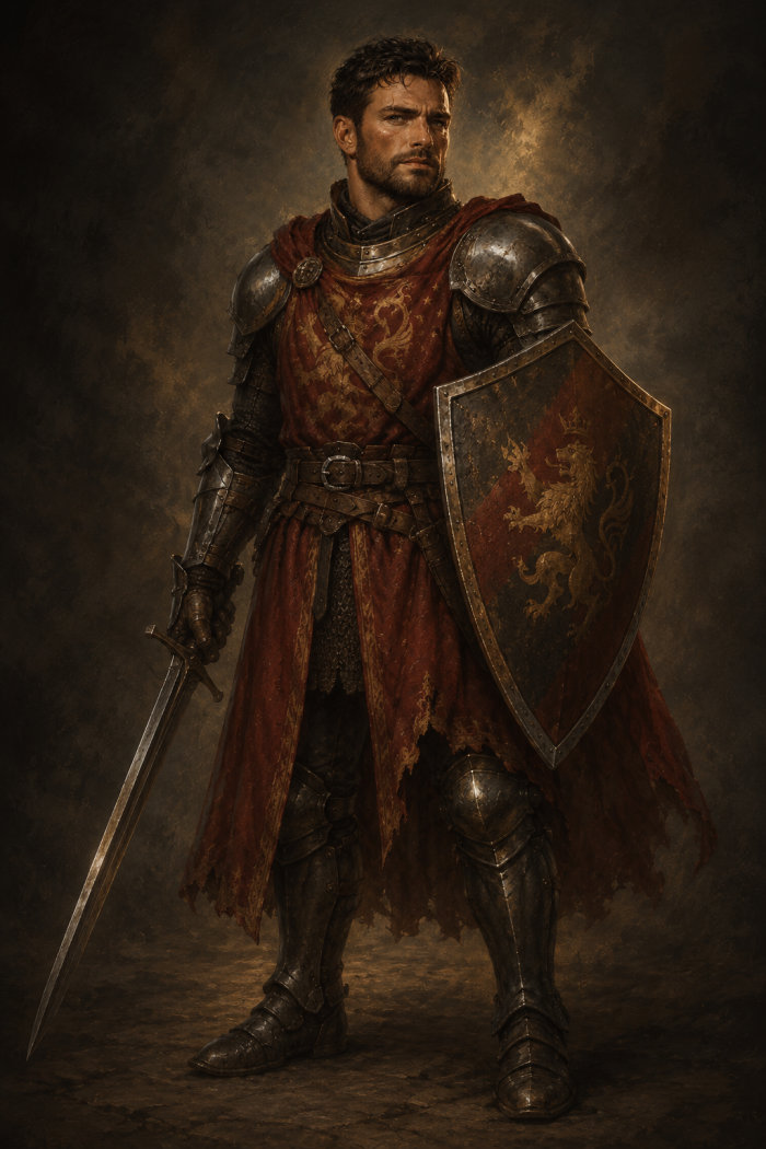 Ser Aldric Vane, ready to strike