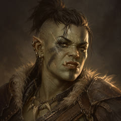 Brakka Ironhide, Half-Orc Barbarian